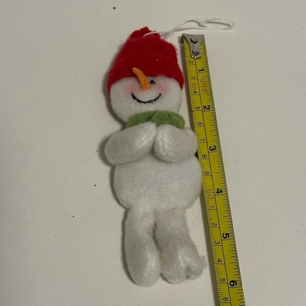 Large Collection of Stuffed Snowman Ornaments